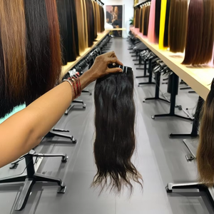 ผมดิบแบบเรียอินเดียมัดเป็นลอนผมทอจากอินเดียสำหรับต่อ100% จากอินเดีย - Product Image 1