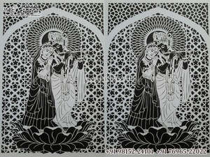 Diseño de pavo real de boda india Marcos de corte láser Diseño de tendencia Panel de fondo láser Tema árabe Panel de patrón láser de boda - Product Image 3