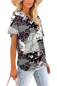 Ropa de calle transpirable de talla grande para mujer, vestido de algodón liso, Camisetas largas para mujer, Camiseta holgada de gran tamaño para mujer - Product Image 3