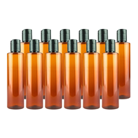 20ml 50ml 100ml 190ml 350ml Bouteille en plastique PET ambré avec bouchon à vis Rechargeable Vide Cosmétique Shampooing Lotion Conteneur Emballage