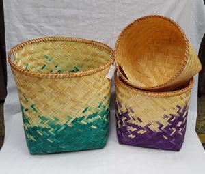 Rangement et organisation de la maison paniers en bambou panier en bambou naturel artisanal pour le rangement et la décoration de la maison et de la cuisine du Vietnam - Product Image 5