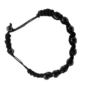 <b>Crystal</b> <b>bracelet</b> Hematite Thread Round Beads <b>Bracelet</b> 8mm Stone Gemstone Fashion Men and <b>Women</b> Gift Energy - Product Image 2