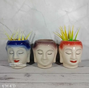 Vase de cactus en céramique minimaliste nordique pour la décoration de la maison - Product Image 1