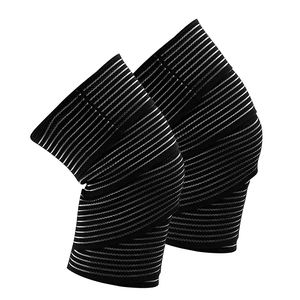 Cómodas rodilleras de neopreno para levantamiento de pesas Ajuste flexible Evitar lesiones Mejorar la estabilidad de las articulaciones Compresión de entrenamiento de gimnasio - Product Image 1