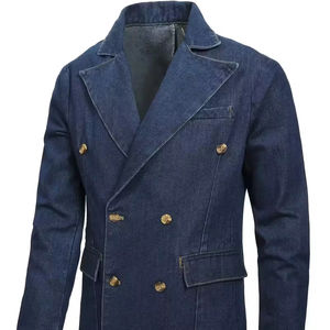 Dernier modèle de veste en jean slim fit de style hip-hop avec laine pour unisexe, décontractée, tendance, pour l'extérieur, confortable, en tissu denim d'hiver - Product Image 1