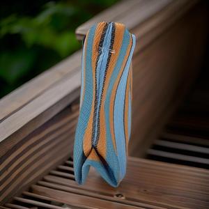 Bolsa de Playa Personalizada con Rayas, Reciclada, de Alta Calidad, Ecológica, de Nailon Reutilizable, con Cierre, para Cosméticos - Product Image 2