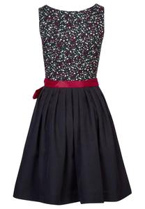 Venta al por mayor señoras Dirndl vestido único estilo bávaro 100% algodón botón frontal patrón sólido tejido frente vestido ecológico - Product Image 4