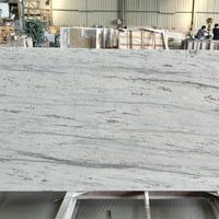Dalles de granit blanc River de grande taille, polies de qualité supérieure, pour façade de villa moderne, épaisseur 20 mm, livraison rapide depuis la carrière
