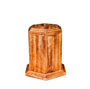 Urna de Madera para Cenizas, Hecha a Mano, Urna Moderna de Madera de Mango, Ataúdes de Madera, Recuerdo, Venta al por Mayor - Product Image 1