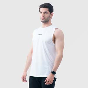 Camiseta sin mangas Aero Flow para hombre en color blanco - Product Image 1