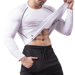 Nueva Camiseta de Protección Solar Personalizada de Alta Calidad para Hombre, Ropa de Entrenamiento Más Vendida, Camiseta de Protección Solar Ajustada para Hombre Adulto - Product Image 4