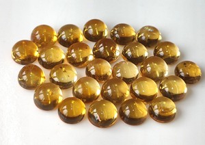 Citrino Amarillo Natural de 3mm-8mm, Cabujón Redondo con Base Plana, Gemas Sueltas Hechas a Mano de Alta Calidad para Joyería - Product Image 6