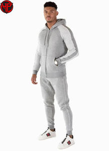 ชุดวอร์มผ้าฝ้ายโพลีเอสเตอร์สำหรับผู้ชายชุดวอร์มลำลองผ้าคอตตอนโพลีเอสเตอร์ปักโลโก้ได้ตามต้องการ - Product Image 4