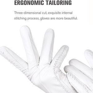 Guantes de cuero de dedo completo de diseño personalizado cuero de vaca transpirable de alta calidad para fiesta informal al aire libre uso de invierno estilo liso - Product Image 5