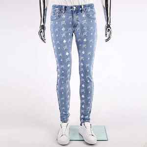 Pantalones vaqueros personalizados y chaqueta traje overol bordado hombres conjunto denim - Product Image 2