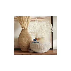 Vase de fleurs en rotin fait à la main, nouveau Design, vente en gros, Vase en rotin de différentes tailles au Vietnam- RV01 - Product Image 1