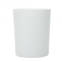 Vela Aromática de Lujo Hecha a Mano, Moderna, de 25cl, con Fragancia Personalizada, Logotipo, Cera Mixta, Cilindro de Vidrio Lacado Blanco, Decoración para el Hogar