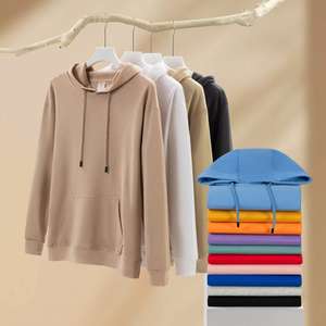 Sweat-shirts à capuche pour hommes en molleton français 100% coton de haute qualité 530GSM, décontractés, amples, unisexes, hauts bouffants, logo personnalisé, vierge pour hommes - Product Image 2