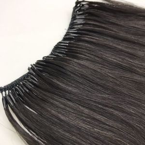 APOGROUP HAIR MANUFACTURER Vietnamese Virgin Remy Human Hair <b>Micro</b>-loop <b>Extensions</b> No Glue Machine Double Weft Cuticle Aligned - Product Image 4