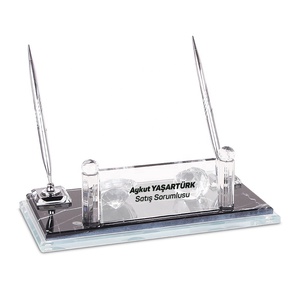 Personalized crystal office <b>desk</b> <b>sets</b> for gift table decor items office stationary - Product Image 3