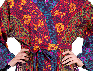 Vêtements de nuit en coton imprimé, bloc à main, Robe Kimono de course, tissu pour vêtements, matériaux, vêtements de nuit, meilleur prix - Product Image 4