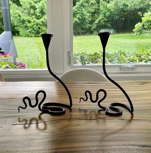 Handcrafted Tall Metal Candle Holders for Creating a Luxurious Atmosphere in Event <b>Spaces</b> and Upscale Homes - Product Image 2