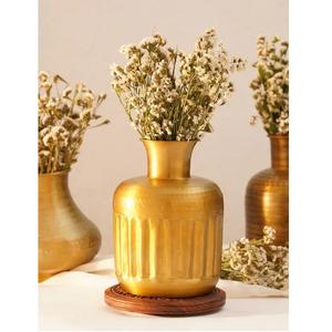 Jarrón de Flores Art Deco de Aluminio Hecho a Mano de Calidad de Exportación, Acabado Pulido, Diseño Ecológico y Ligero para Decoración de Interiores - Product Image 2