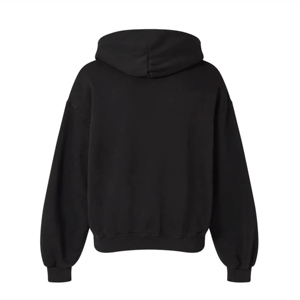 Sudaderas con capucha de algodón 100% de gran tamaño de peso pesado personalizado 400gsm hombro caído bordado Logo tela francesa para el invierno - Product Image 2