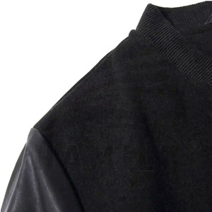 Calidad personalizada mangas de cuero de lana chaqueta Letterman logotipo bordado personalizado hombres y mujeres versity Letterman chaquetas - Product Image 4