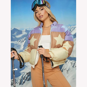Meilleure vente Veste à capuche doudoune pour femmes sur mesure Vêtements d'hiver chauds et décontractés en polyester tissé respirant Vêtements taille optimisée - Product Image 1