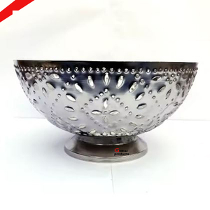 Cuenco para servir de acero inoxidable con acabado dorado de aspecto brillante para restaurante y bar de hotel - Product Image 5