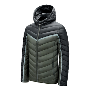 Hiver logo personnalisé Salopette d'hiver Veste en duvet Hommes Mode courte Paire de chapeaux épais Manteau chaud Veste décontractée pour hommes 2025 - Product Image 4