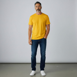 Chemise décontractée pour homme, bleu clair à carreaux, manches courtes, col rond, en coton tissé teint en fil, écologique, séchage rapide, respirante, coupe classique - Product Image 4