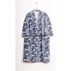 Wholesale <b>Womens</b> Vintage Cotton Kantha Quilted Short <b>Kimono</b> Robe Handmade Indian Festival Fashion Sleepwear Jacket Cozy Wear - Product Image 2