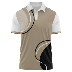 Polo de Lujo con Estampado de Arte Abstracto para Hombre, Suave y Elástico, Informal y de Golf, Manga Corta, Logotipo Personalizado, Producción al por Mayor - Product Image 4