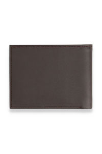 Venta al por mayor de alta calidad de diseño personalizado logotipo Multi-Tarjeta de los hombres Cartera de cuero genuino bordado Premium elegante tarjetero corto - Product Image 5