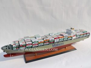 Gia Nhien Fabricant Approuvé Conception Personnalisée quantité minimale de commande Basse Navires Commerciaux DANIEL K INOUYE MODÈLE DE BATEAU EN BOIS _ ARTISANAT EN BOIS - Product Image 3