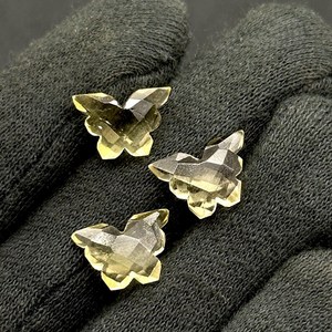 New Arrival Lemon Quartz Butterfly Shape Carved Crystal Bead 14x10 MM Quartz Loose Gemstone <b>Hand</b> Carved Bead for Jewelry Making - Product Image 5