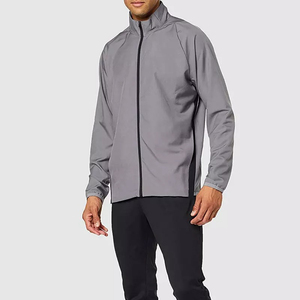 Chaqueta Cortavientos con Capucha Personalizada para Hombre, Tela de Lona, Cierre de Cremallera, Estilo Urbano, Color Negro, para Uso en Exteriores - Product Image 5