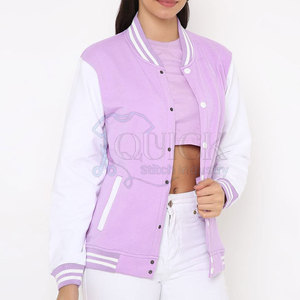 Chaqueta Deportiva Informal para Mujer, Fabricada en Fábrica, al por Mayor, de Algodón/Nailon Tejido, Ecológica, Transpirable, para Invierno, con Cierre Frontal - Product Image 2