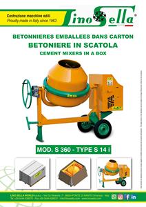 Mezcladoras de Concreto Italianas Lino Sella, Duraderas, Desmontadas y Empacadas en Caja de Cartón para Construcción, 360 Litros, 2 Sacos de Cemento en Venta - Product Image 3