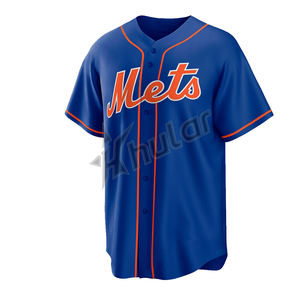 Unisex personalizar bordado béisbol Jersey estilo camisa venta al por mayor béisbol Jersey - Product Image 4