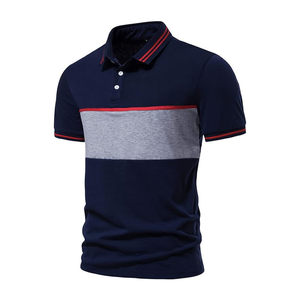 Fait sur mesure 100% coton hommes Golf pour chemises haute qualité respirant tricoté à manches courtes solide motif conception - Product Image 2