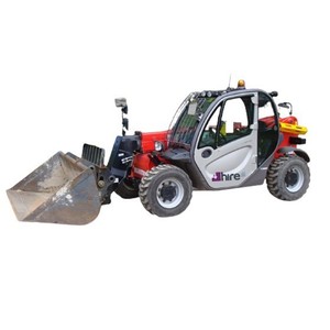 Mini Telehandler Telescopic Handler <b>Red</b> Hydraulic Boom Lift Heavy Duty Construction Equipment 4500KG 2001-4000 Hours <b>Pump</b> - Product Image 6