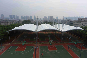 Grand Toit De Stade PVDF Structure De Membrane De Traction Court De Tennis Cour De Cricket Ville Stade Couverture De Toit Conception à Vendre - Product Image 4