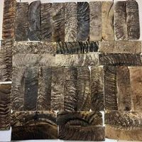 Plaquettes de couteau rectangulaires modernes et rustiques en corne de buffle authentique, polies à la main, de qualité supérieure, écologiques, pour projets de forgerons et artisanat
