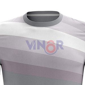 Entraînement de joueur de football uniformes de football vêtements de sport gris argenté maillot de football adultes vêtements de football maillot personnalisé OEM - Product Image 2
