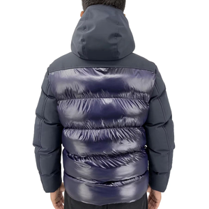 Blouson aviateur pour homme en toile imperméable d'hiver, style urbain, anti-plis, fermeture éclair sur le devant, vente en gros - Product Image 3