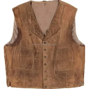 Casual Waistcoat Vest Leather Premium Quality Black/Brown Color Latest Design With Fashion Classic Vest for Men