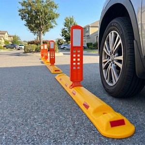 Bouton de marquage routier 120x60x15cm avec signalisation d'avertissement de circulation - Product Image 2